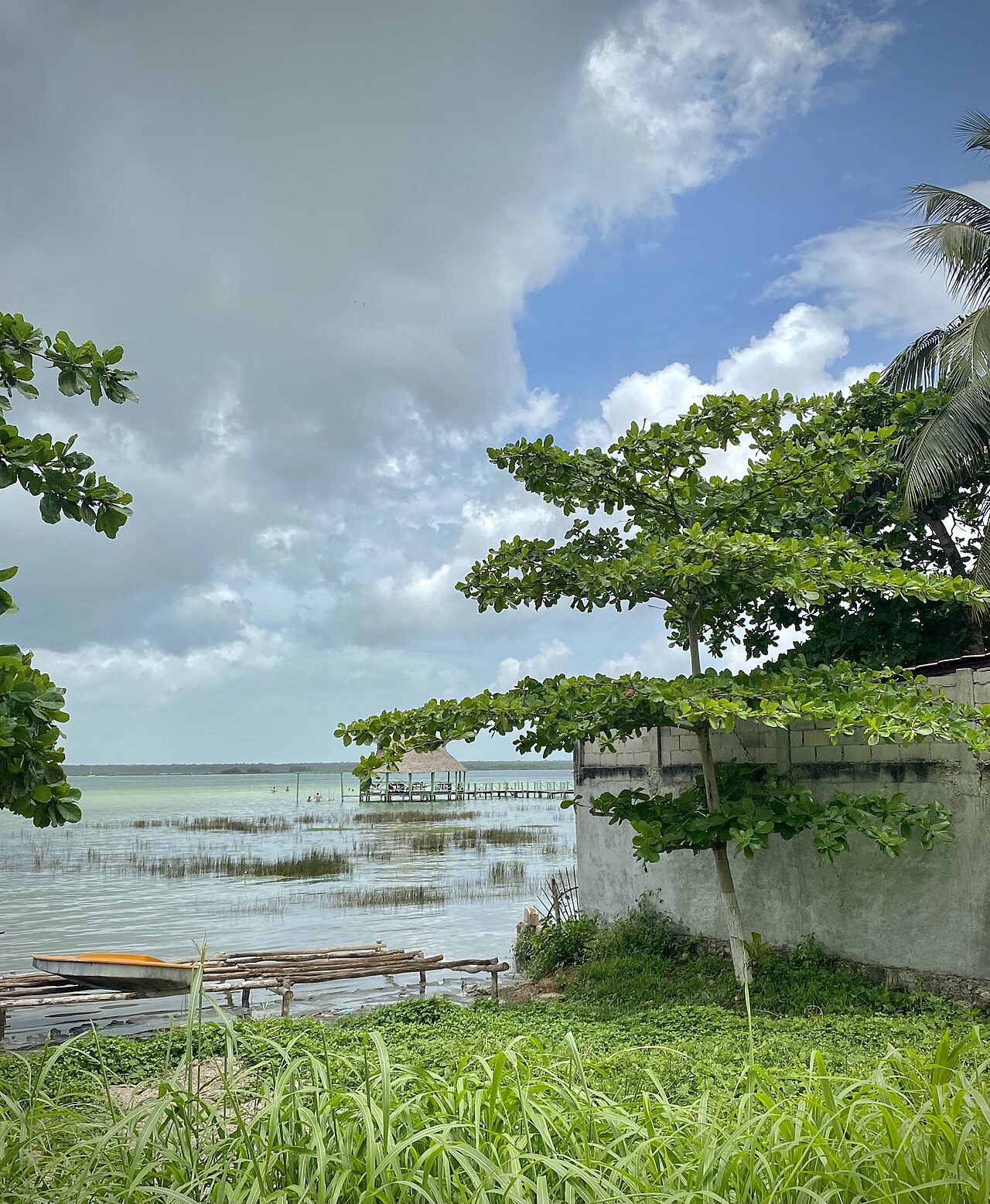 Rivage de la lagune de Bacalar